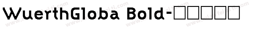 WuerthGloba Bold字体转换